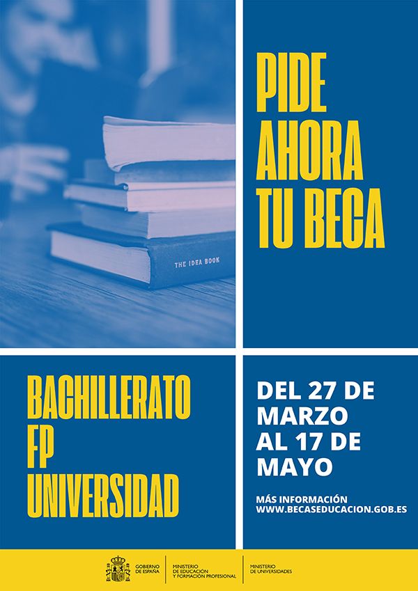 cartel BECAS23 menos peso